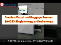 SA4233 Smallest Security X Ray Baggage Scanner Machine Demostration